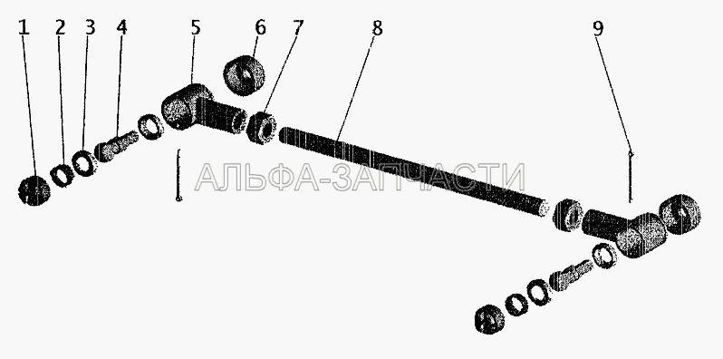 Тяга (6422-1703490-01 Тяга реактивная в сборе) 